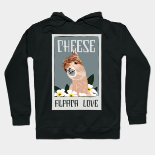 Cheese Alpaca Love Guanaco Llama Vicuna Breeder Alpaca Hoodie